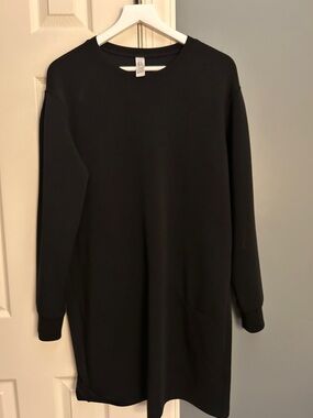 SPANX Black Long Sleeve Dress Top - M